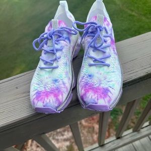 !!!Beautiful Bling!!! Tie Dye Slip-On Sneakers in Purple